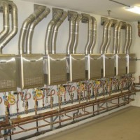 Cascading Water Heater System 2 View of on-demand units.
